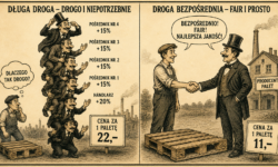 Jak pośrednicy potrafią podwoić cenę palety