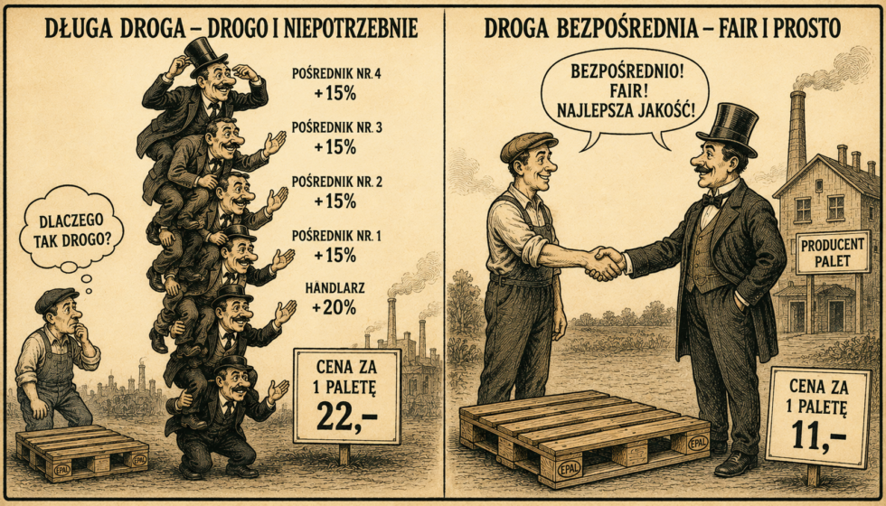 Jak pośrednicy potrafią podwoić cenę palety